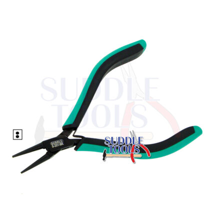 S-201-SF SUPER FINE BLACK ROUND NOSE PLIERS 115MM WITH MOLD GRIP