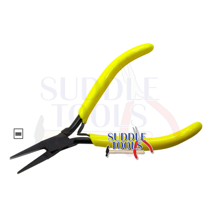S-202-BK SUPER FINE BLACK FLAT NOSE PLIERS 115MM WITH PVC GRIP