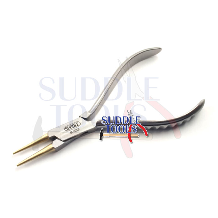 S-633 ROUND NOSE PLIERS BRASS JAWS 140MM 1