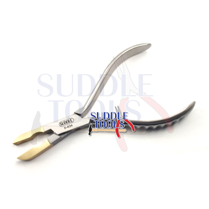 S-634 PEARL HOLDING RING CLOSING PLIERS BRASS JAWS 1