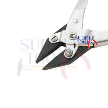 S-285-NSR-PARALLEL-NARROW-FLAT-NOSE-PLIERS-SERRATED-JAWS-140MM