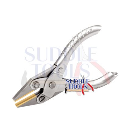 S-287-B PARALLEL FLAT NOSE PLIERS BRASS JAWS 140MM 2