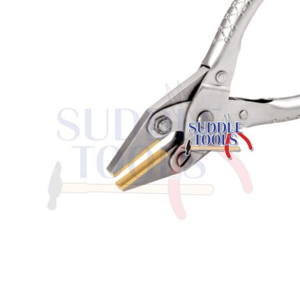 S-287-B-PARALLEL-FLAT-NOSE-PLIERS-BRASS-JAWS-140MM